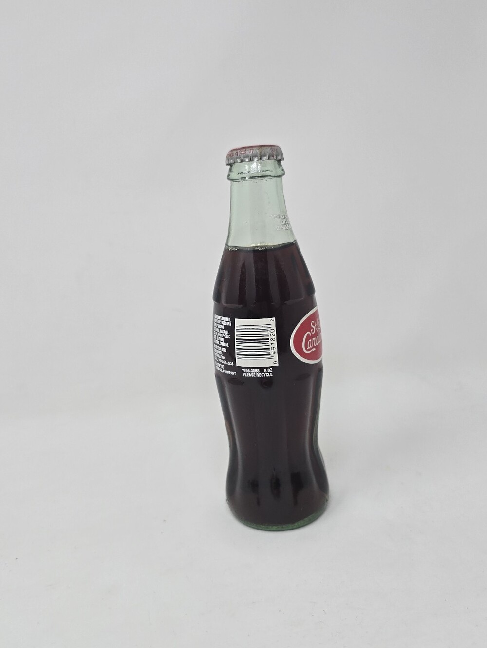 Coca Cola Glass Bottle Vintage 90s St Louis Cardinals Baseball 1996 Div Champs - Picture 9 of 11